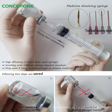 Jeringa Disolvente para Disolver Drogas 20ml para Mezclar Pociones